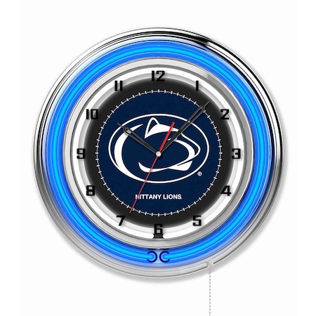 Holland Bar Stool Co Pennsylvania State University Double Neon 19" Clock (Penn State) Clk19PennSt