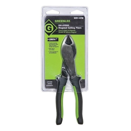 Greenlee Diagonal Cutters, 7 In. 0251-07M