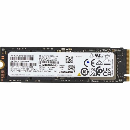 Hp 1 TB Solid State Drive - M.2 2280 Internal - PCI Express NVMe (PCI Express NVMe 4.0 x4) AL0M9AA