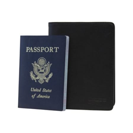 Mobile Edge Mobile Edge I.D. Sentry Passport Wallet - Leather - Black MEWSS-PW