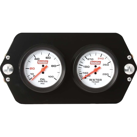 Powerhouse Pro Sprint Car 2 Gauge Dash Panel - OP-WT PO3608386