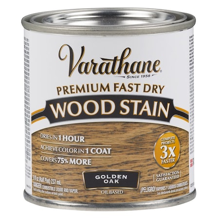 Rust-Oleum 1/2 Pt Golden Oak Varathane Premium Fast Dry Wood Stain 262021