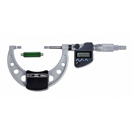 Mitutoyo Digimatic Blade Micrometer, Bld, I/M 2-3 In, .00005 In, NR, O, RS 422-332-32