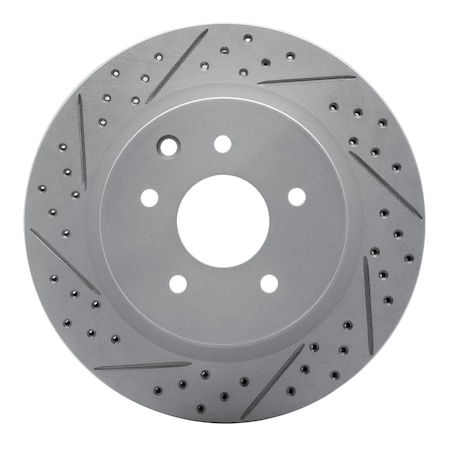 Dynamic Friction Co DFC Geoperformance Rotor - Drilled and Slotted 830-67055L