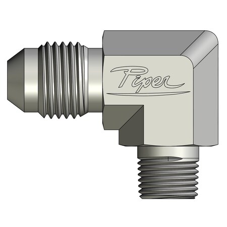 Piper 5/16in. Male JIC X 1/4in. Male Pipe, 90 Degree Elbow 0190-05-04
