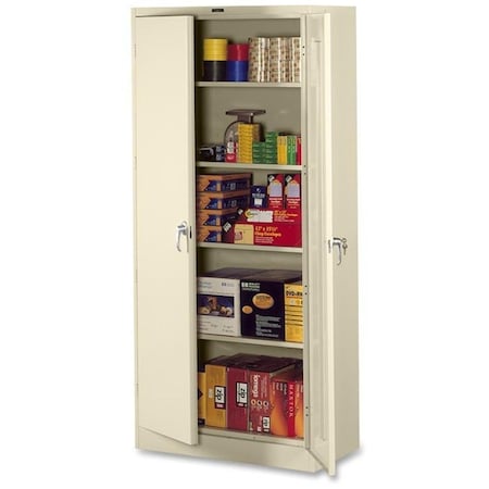 Tennsco Shelving Storage Cabinet, 78 in H, 36 in W, Champagne/Putty, 0 Drawers 7818PY