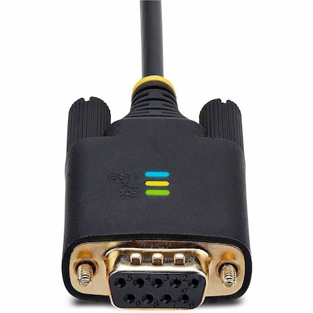 Startech.Com 3FT 1M USB TO NULL MODEM SERIAL ADAPTER CABLE, COM RETENTION, FTDI, USB-A TO DB9 RS232,  1P3FFCNB-USB-SERIAL