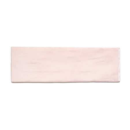 Apollo Tile 3Soft Pink 2.5 in x 8 in Ceramic Glossy Wall Subway 5.38 sqft/case, 38PK La Riviera Rose 2.5x8