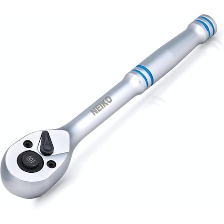 Neiko 3/8'' Drive 100-Tooth Reversible Oval Head Ratchet Wrench, 8'' Handle Length 03116A