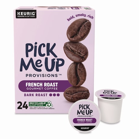 Pick Me Up Provisions French Roast Coffee K-Cups, 24PK 5000381026