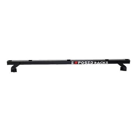 Exposed Rack 39875 Length With Square Holes Textured Black Single Rear Bar 8-00-9703-BK