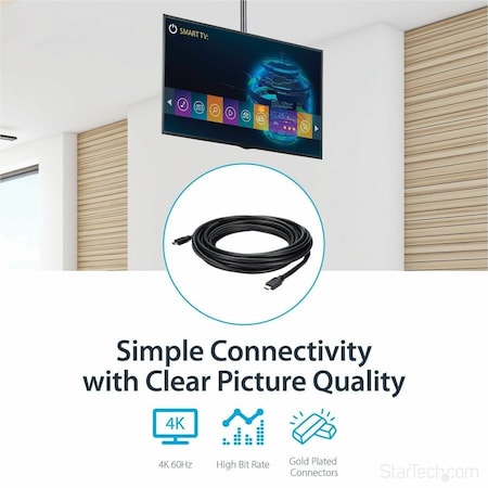Startech.Com 35ft Plenum HDMI Cable w/ Ethernet 4K HDPMM35
