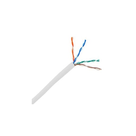 Swe-Tech 3C Plenum Cat6 Bulk Cbl, White, Solid, UTP Unshielded Twisted Pair, CMP, 23 AWG, Pullbox, UL listed, 1000ft FWT11X8-091TH