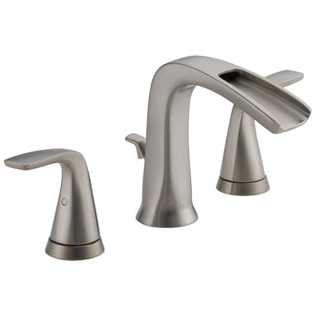 Delta Tolva: Two Handle Widespread Bathroom Faucet 35724LF-SS-ECO
