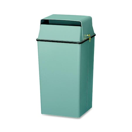 Witt Industries 36 gal Round Confidential Document Receptacle, Slate, Metal 008LSL