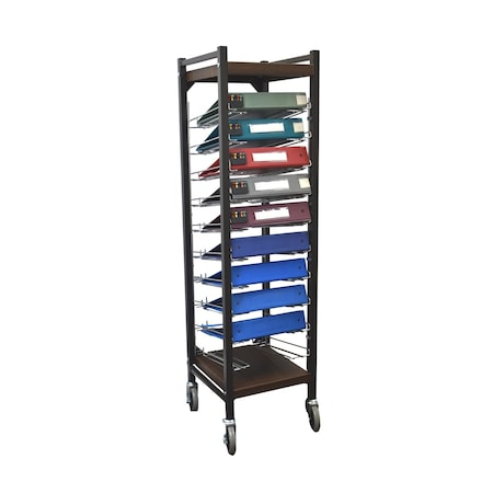 Omnimed Horizontal Open Chart Rack, 10 Binder Capacity 264410-WG