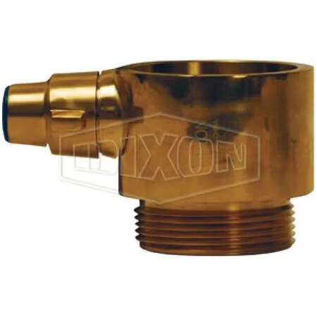 Dixon The Right Connection Fire Hose Adapter, 2-1/2 in Nominal, FBRIT x MNST End Style, Brass, Domestic BIB250F