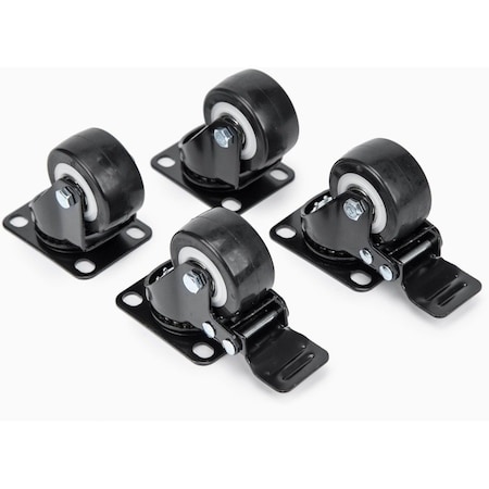 Rocstor 2 HEAVY DUTY CASTERS- 4 PCS  CPNTCASTERS SWIVEL- 2 LOCKING WHEELS Y10E013-B1