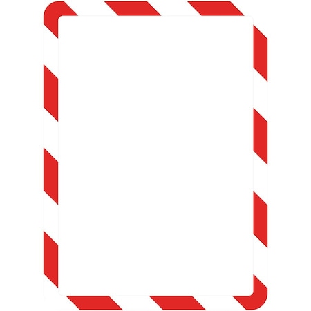 Tarifold Sign Holder, Red/White, Magnetic, PK2 P194943