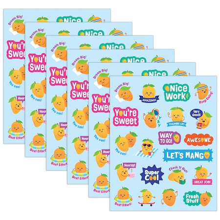 Teacher Created Resources Mango Smelly Stickers, 126-Piece Set, 6PK 9458