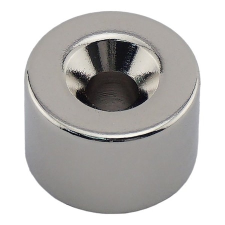 Zoro Select Rare Earth Magnet, Silver NR007520NCTS