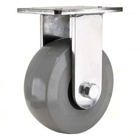 Hamilton Plate Caster, Rigid, Polyurethane, 8"H R-CHS-6HDUYB