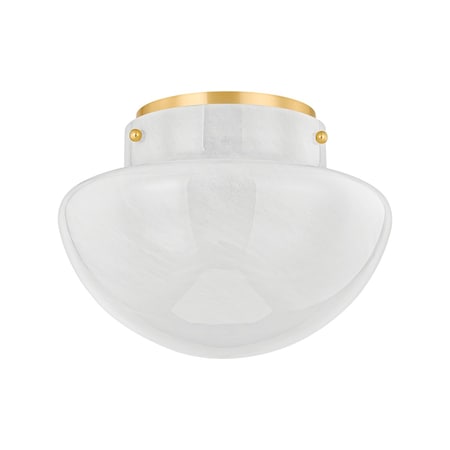 Mitzi Lilou 1 Light Flush Mount 24 In. Aged Brass H863501-AGB