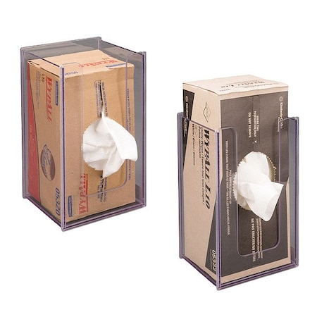 Poltex Lab Wypall Holder, Clear, 5 7/8 in L WYPL10-M