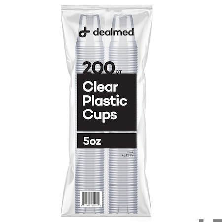 Dealmed Cup Plastic 5 oz. Clear, 200PK 781235