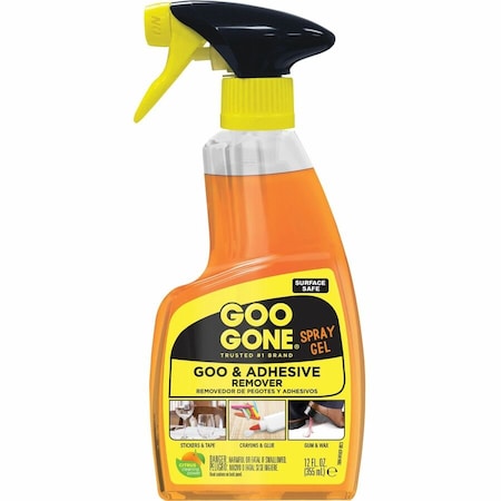 Goo Gone Spray Gel Cleaner, Citrus Scent, 12 oz Spray Bottle, PK6 2096