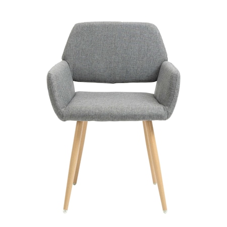 Homeroots Gray Upholstered Dining Chair 526353