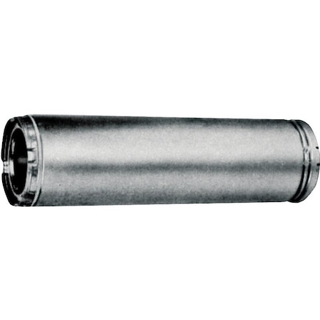 Ameri-Vent AmeriVent 6HS-36 Chimney Pipe, 6 in ID, 36 in L, Galvanized Stainless Steel 6HS-36
