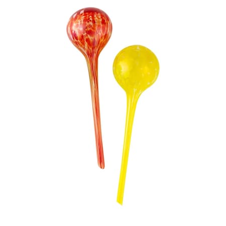 Tistheseason Watering Globe Set, Red & Yellow - 2 Piece TI2095707