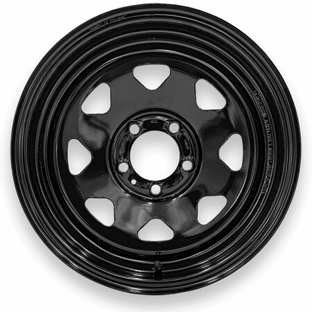 Steel Master 15X6 5 On 4.5 Black Boxed Wheels 600700BLK