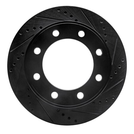 Dynamic Friction Co DFC Brake Rotor - Drilled and Slotted - Black 633-54174R