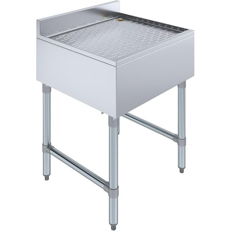 Amgood 24 in. x 22 in. Stainless Steel Underbar Drainboard AMG UD-2224-Z