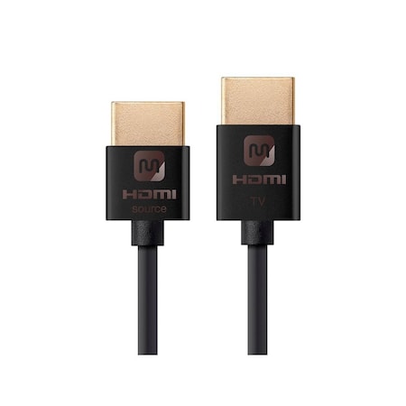 Monoprice Slim Active HDMI Cable, 18Gbps, 15 ft.Blck 14196