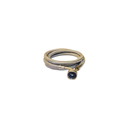 Larsen Supply Co. Dishwasher Connector, Stainless Steel, 3/8-In. Compression x 3/4-In. Compression x 72-In. 10-0979