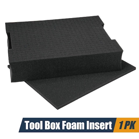 Powertec Tool Box Foam Insert, Pluck Foam Tool Organizer for Bosch L-Boxx 2 71603