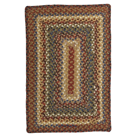 Homespice Decor 10 x 10 in. Biscotti Cotton Braided Rugs, Brown 620248