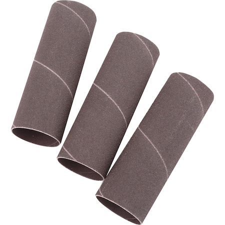 Grizzly 1-1/2" Dia. x 4-1/2" A/O Hard Sanding Sleeve, 80 Grit, 3PK H5446