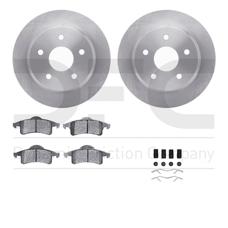 Dynamic Friction Co DFC Brake Rotor- Heavy Duty Brake Pad includes Hardware 6412-42100