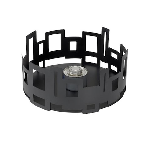 Rosseto Serving Solutions Round Steel Buffet Warmer- 7 in. Black Matte SM106