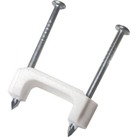 Gardner Bender Insulated Cable Staples, 1/2 in Leg L, Polyethylene PS-150