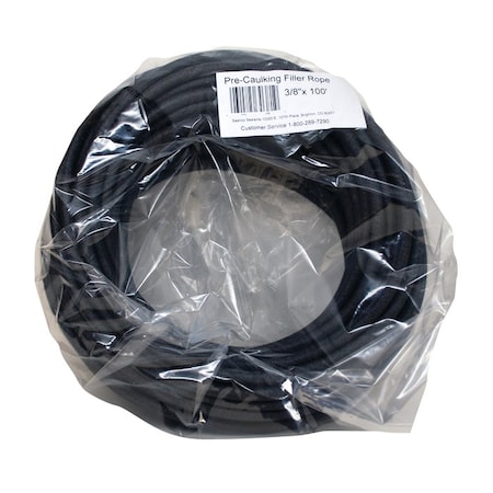 Filler Rope 3/8in x 100ft Sashco Pre-Caulking Closed Cell Backer Rod 30381