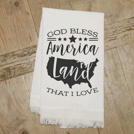 Second Nature By Hand Second Nature God Bless America Land that I Love Kitchen Towel MSTWLNR061