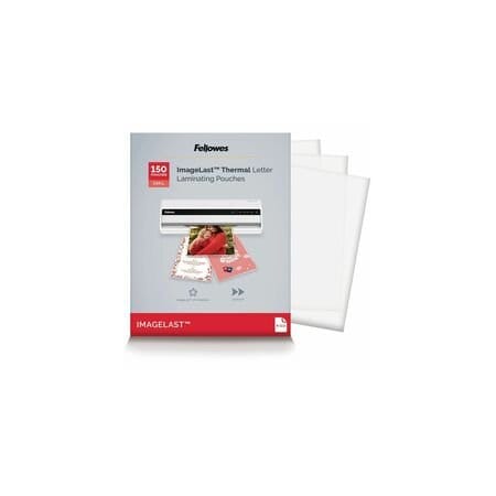 Fellowes ImageLast Jam-Free Premium Thermal Laminating Pouches, Sheet Size Supported: Letter 9in W x, 150PK 5204007