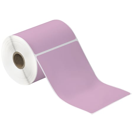 Tape Logic 4 x 6in Pink Desktop Direct Thermal Label, 12PK THD402