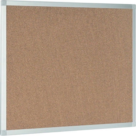 Mastervision Cork Bulletin Board, 24" X 36", Aluminum Frame CA03409214