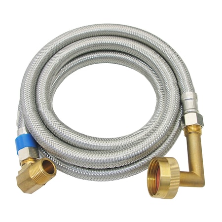 Lasco 3/8 in. Compression X 3/8 in. D Compression 72 in. Stainless Steel Dishwasher Supply Line 10-0981